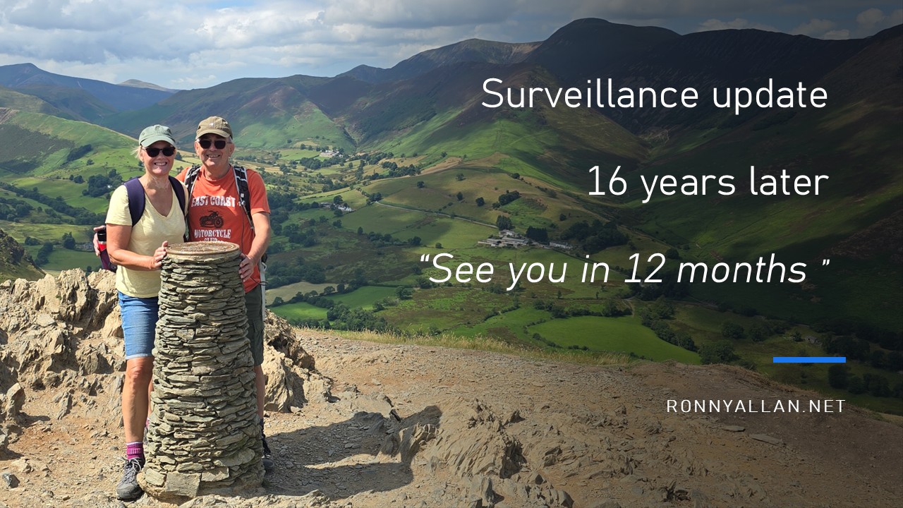 2026 Surveillance Update from Ronny Allan: "See you in 12 months"