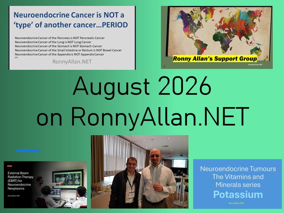 Ronny Allan's Newsletter covering August 2026