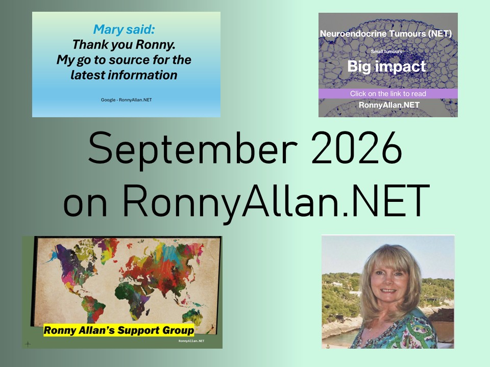 Ronny Allan's Newsletter covering September 2026